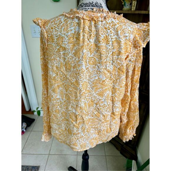 J.Crew Ruffle Collar Top Blouse - Picture 2 of 8